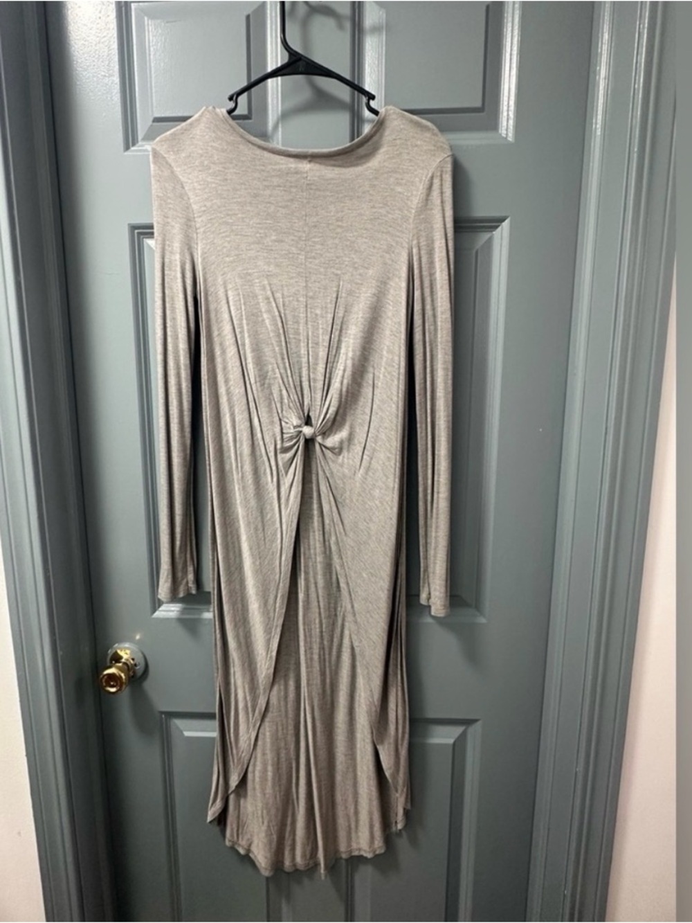 Zara WB Collection grey Blouse High Low Top Size Small